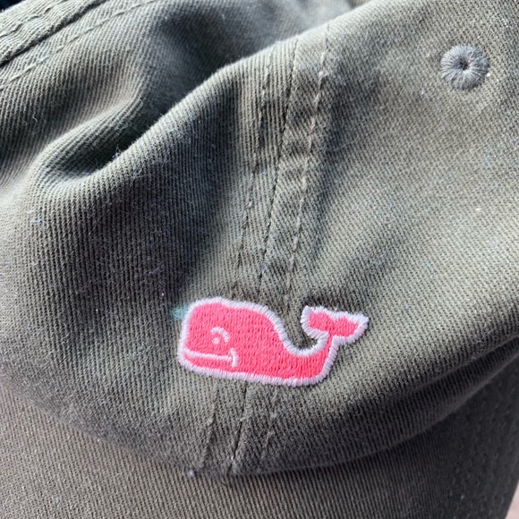 Olive and Pink Vineyard Vines Women’s Hat - Picture 2 of 3